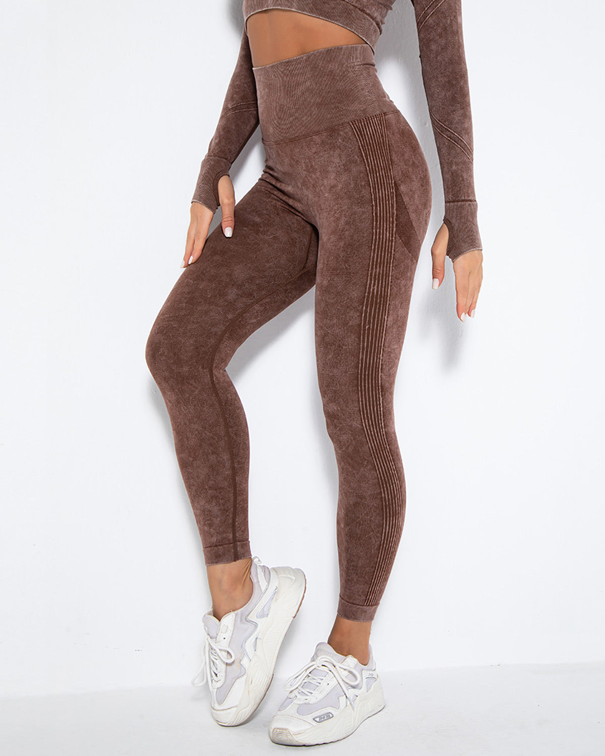Idalyne Nahtlose Leggings - Braun