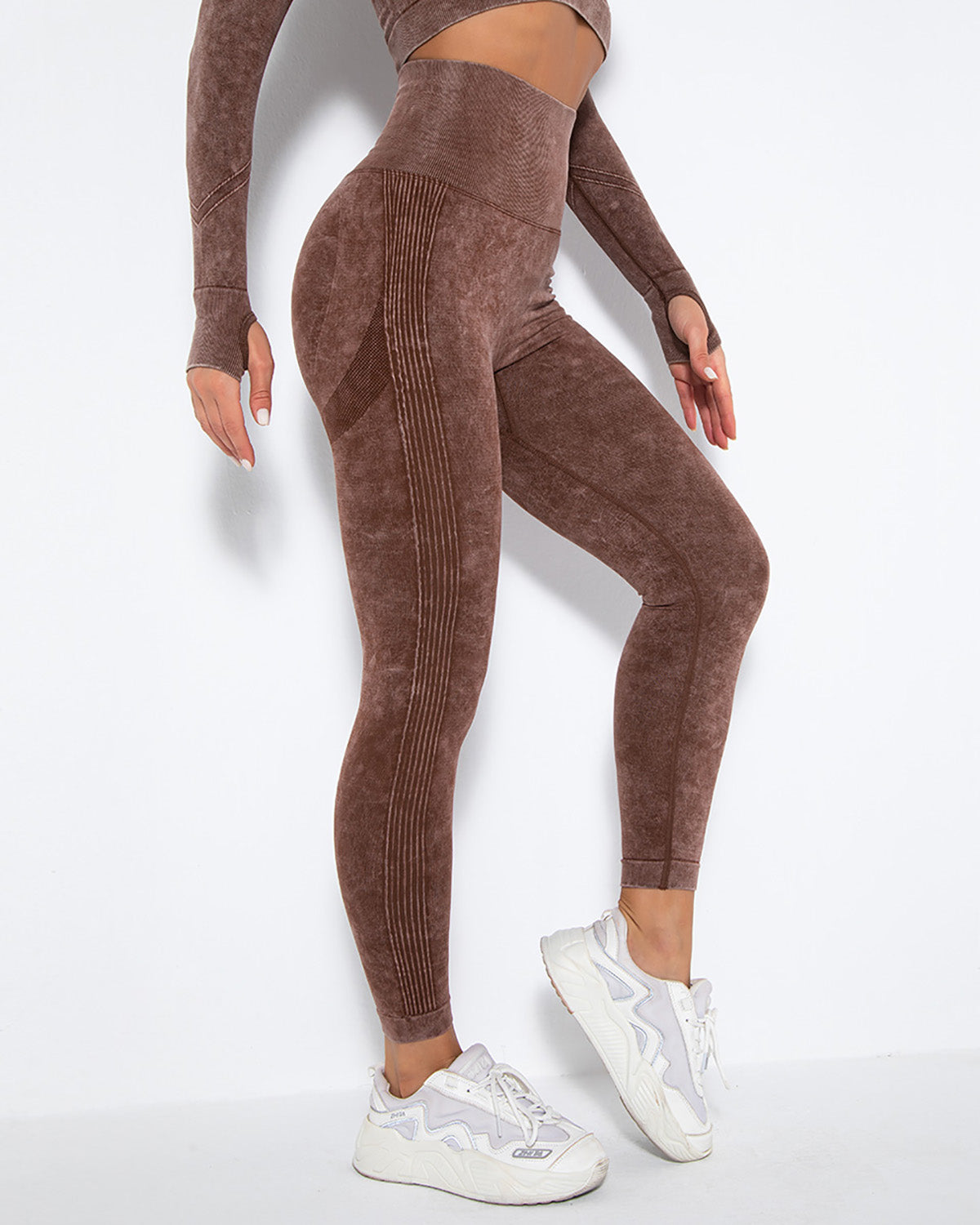 Idalyne Nahtlose Leggings - Braun