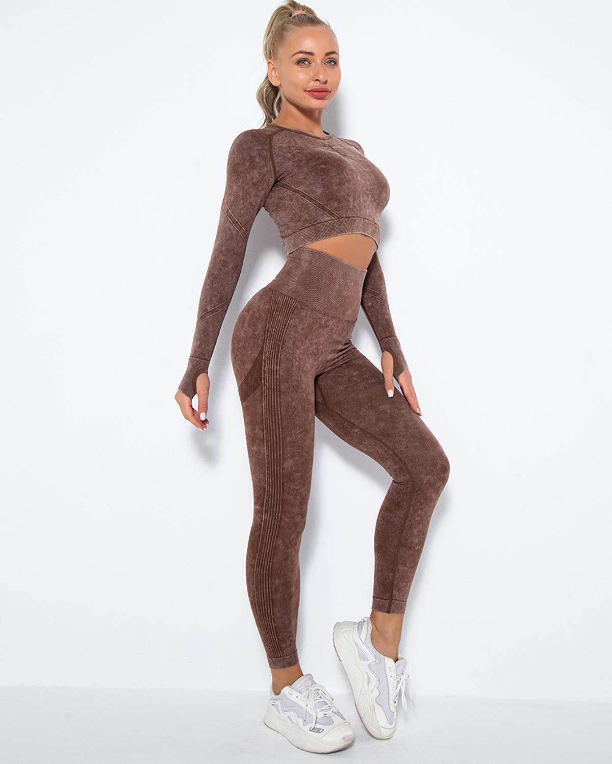 Idalyne Nahtlose Leggings - Braun