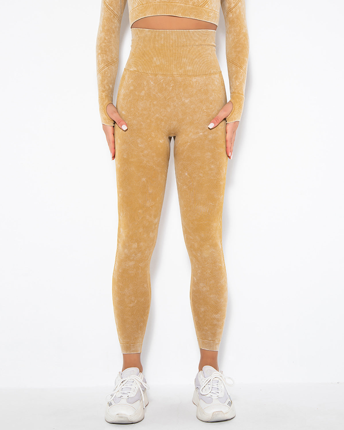Leggings senza cuciture Idalyne - Giallo