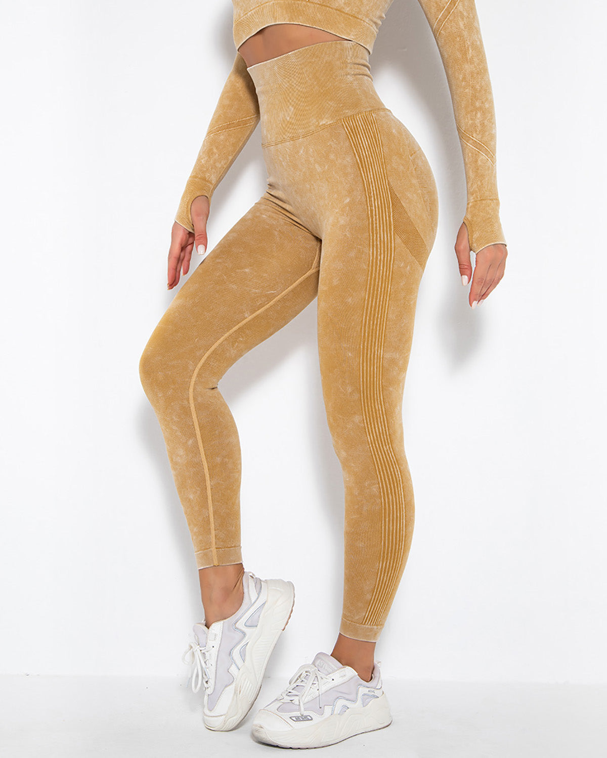 Leggings senza cuciture Idalyne - Giallo