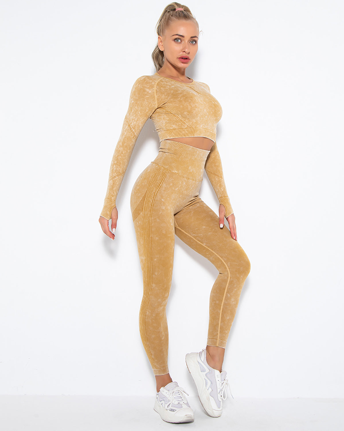 Leggings senza cuciture Idalyne - Giallo