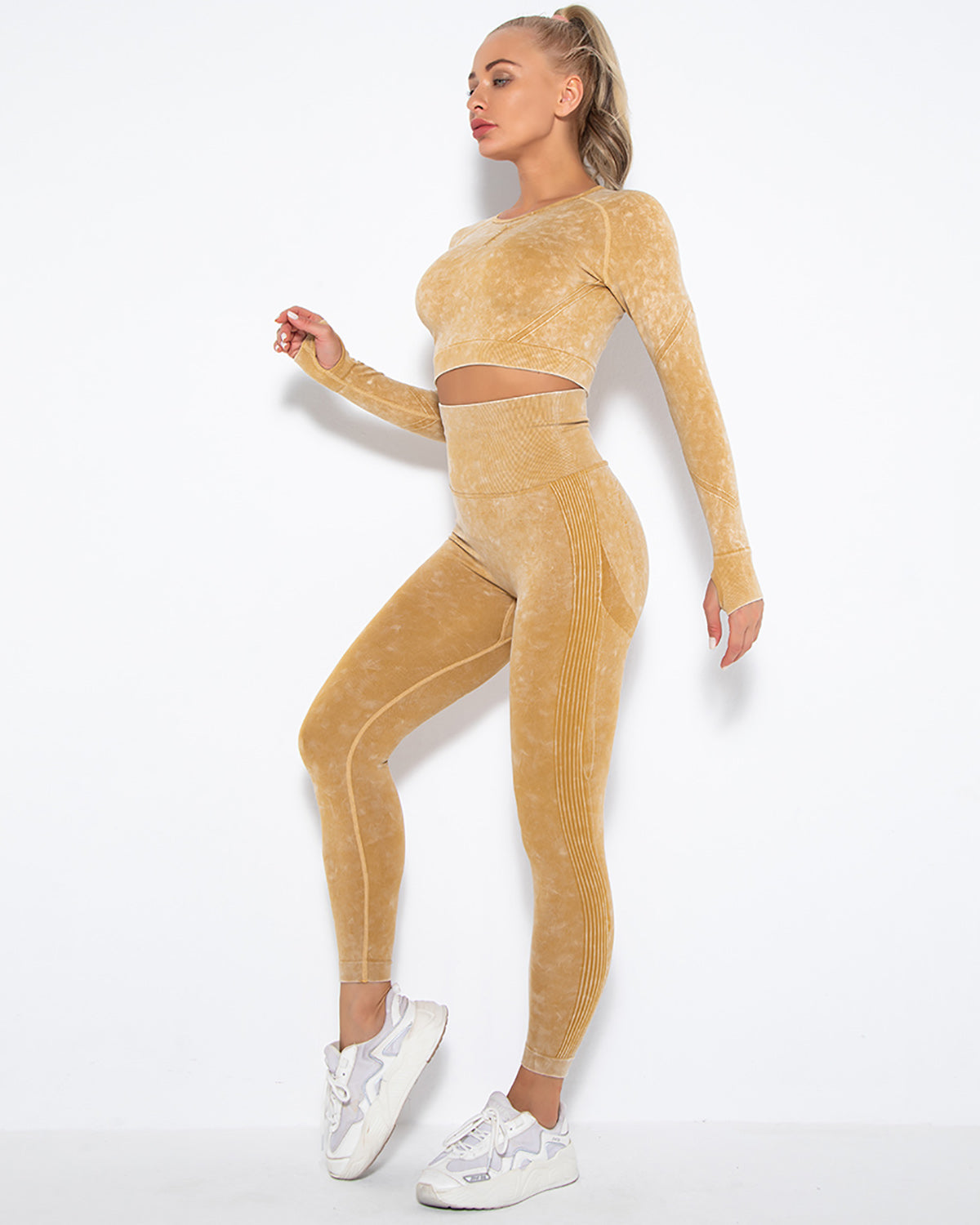 Nahtlose Leggings Idalyne - Gelb