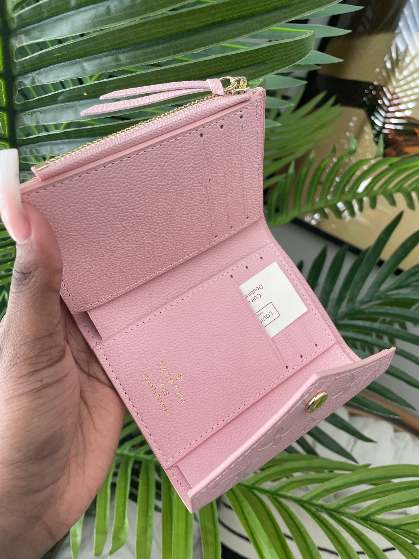 Fermagli per portafoglio rosa pallido