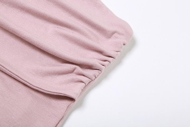 Rückenfreies Tube-Crop-Top mit gerüschtem, einfarbigem Band