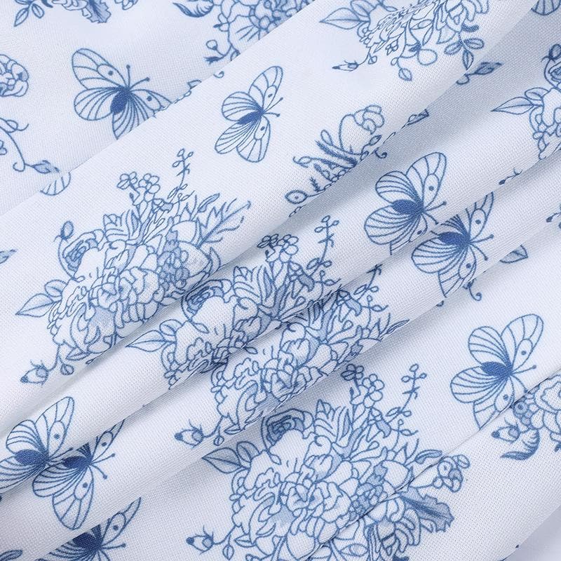 Top a tubino con stampa floreale e bottoni in pizzo senza schienale