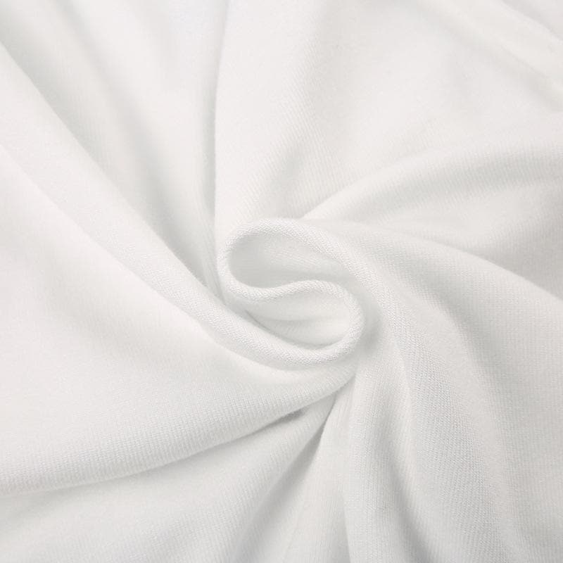 Metal chain high neck sleeveless butterfly pattern crop top