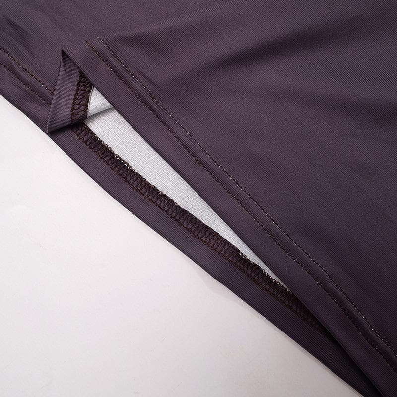 Rückenfreies, kontrastierendes 2-Wege-Camisole-Midikleid mit Farbverlauf und quadratischem Ausschnitt