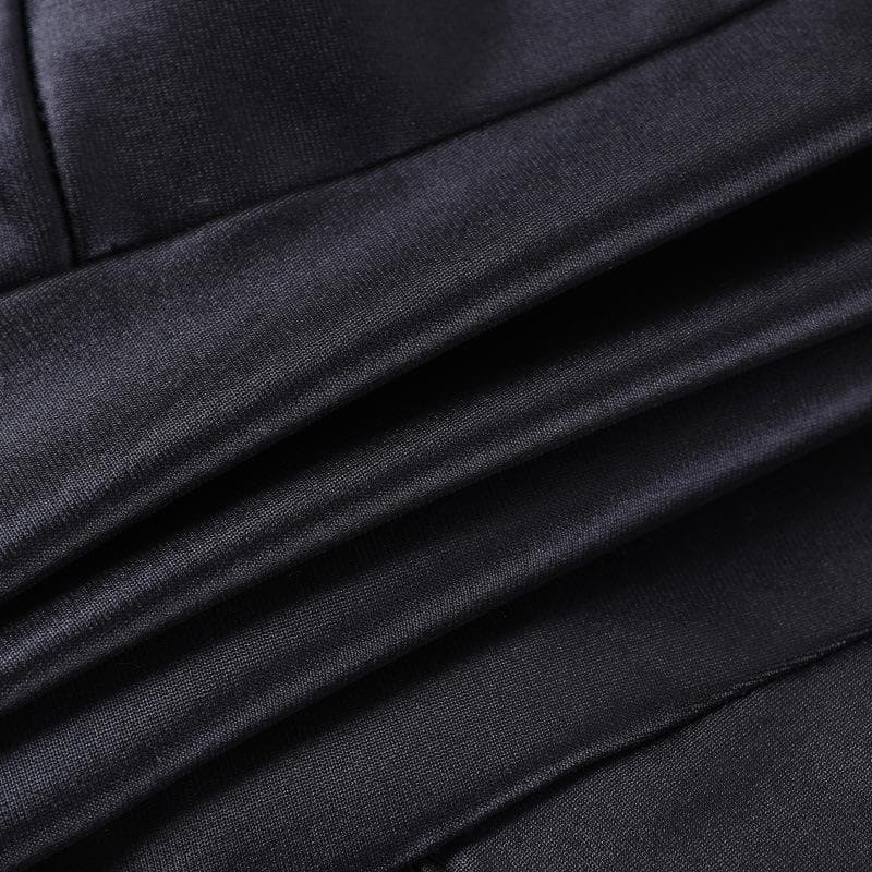 Backless v neck o ring lace up fishnet hollow out solid cami crop top