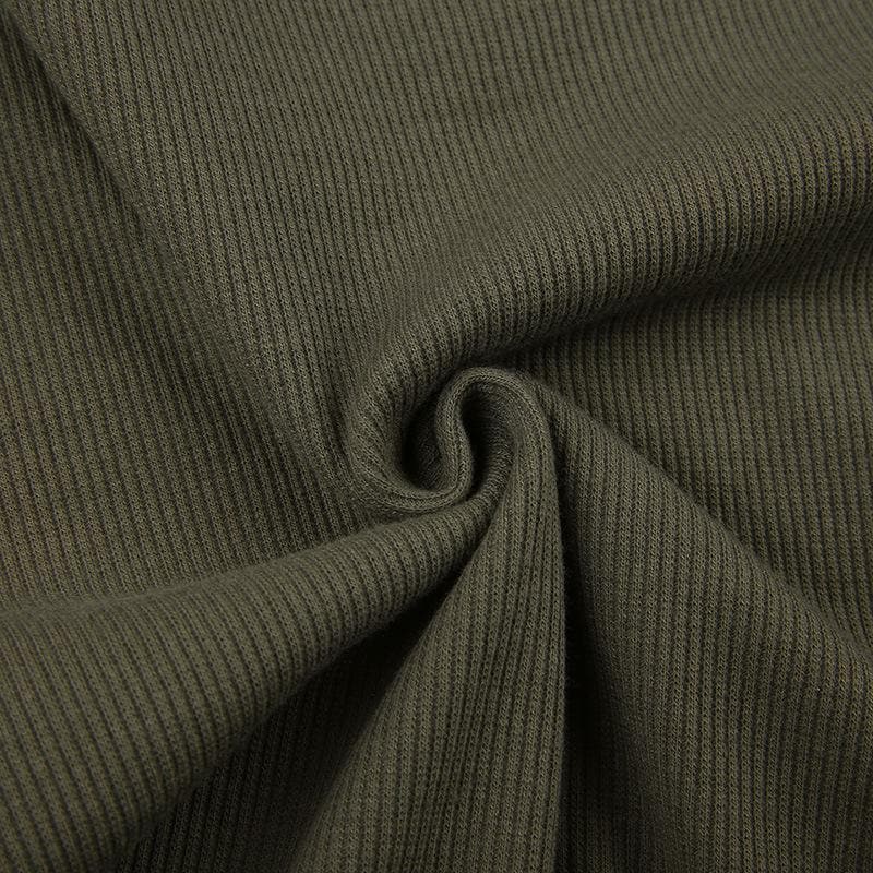 Top a maniche lunghe con orlo in pizzo a coste patchwork - Saldi finali
