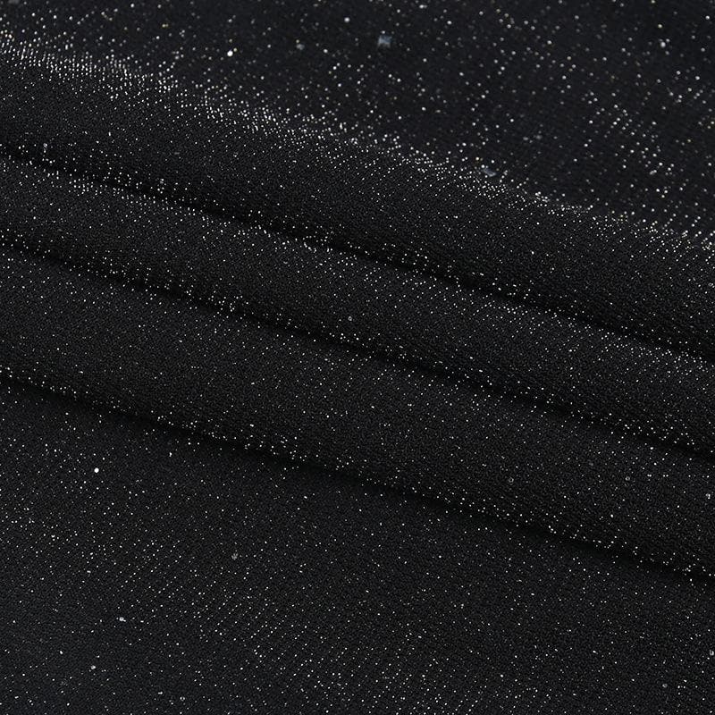 Minikleid mit Camisole-Ausschnitt und Schlitz mit Perlen und Handschuhen - Schlussverkauf