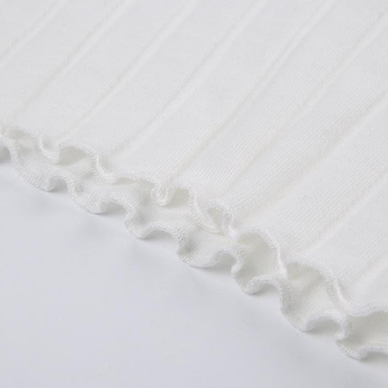 Pleated sleeveless drawstring solid backless self tie crop top