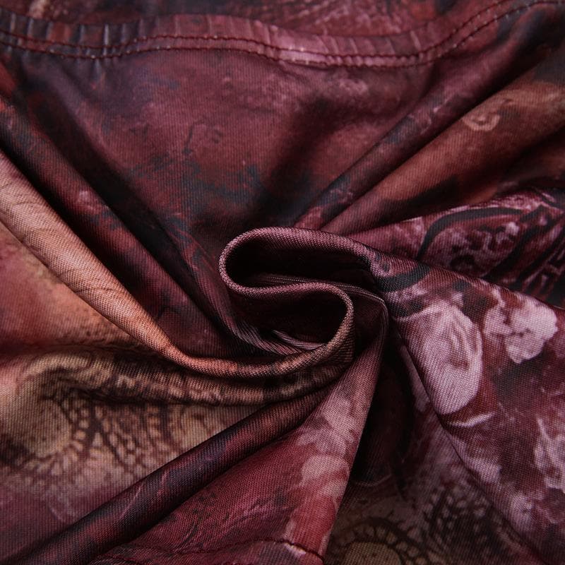 Rückenfreies Cami-Top mit eckigem Ausschnitt und Kontrastdruck