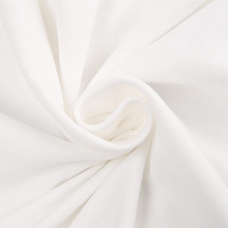 Letter print halter self tie backless contrast top