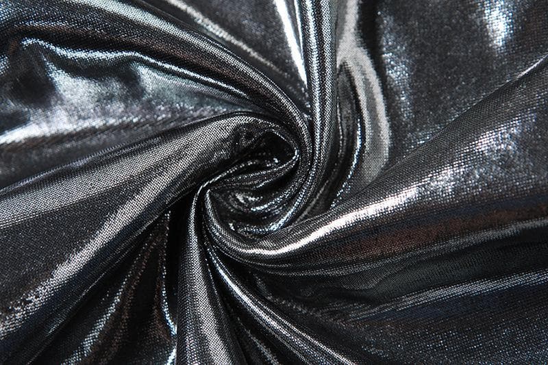 Rückenfreies Crop-Top mit überkreuzter Metallschnalle und Kordelzug