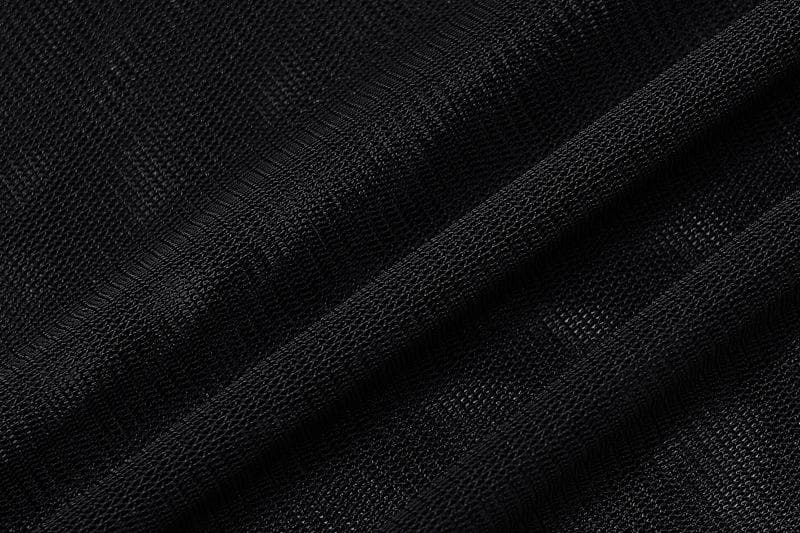 Neckholder-Maxikleid mit Kordelzug, transparentem Netzstoff und Schlitz am Rücken