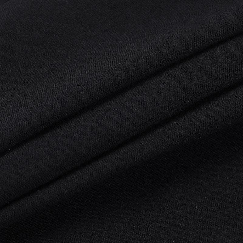 Short sleeve crewneck abstract contrast crop top