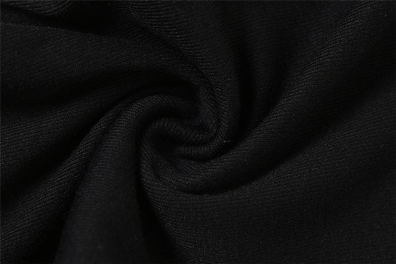 Langärmliges, einfarbiges Crop-Top mit selbstbindender Schleife und Aussparung