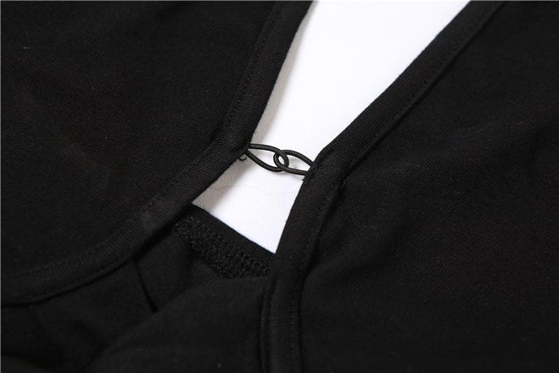 Rückenfreies, ausgehöhltes Neckholder-Crop-Top mit überkreuzter Vorderseite
