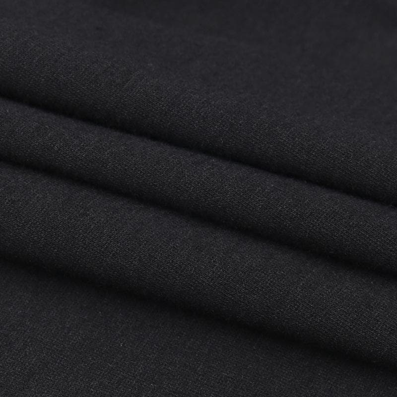 Crewneck sleeveless abstract contrast top