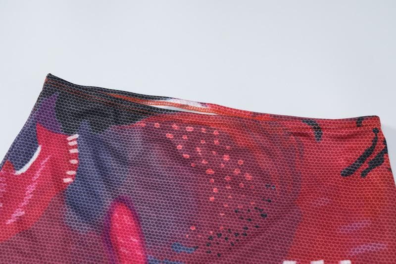 Contrast zip-up backless corset low rise mini skirt set