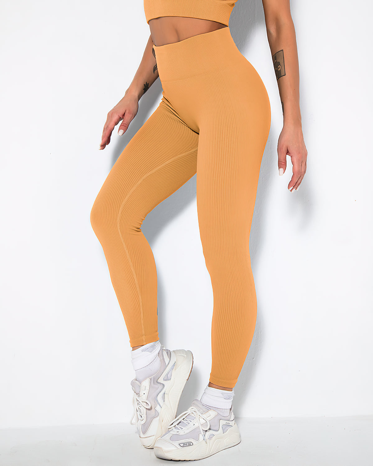 Nieve Ribbed Seamless Leggings - Porche