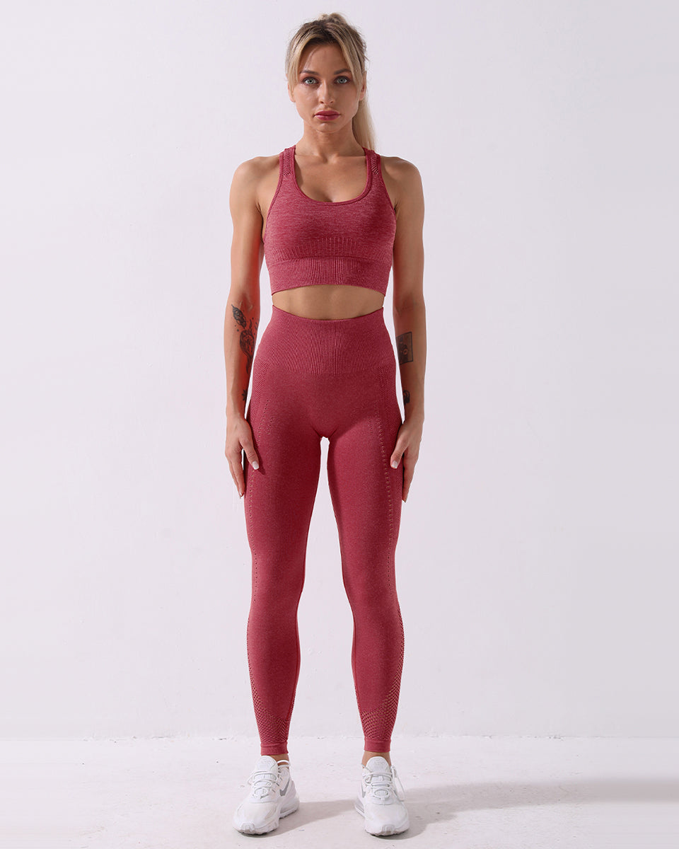 Terra Seamless Leggings - Red