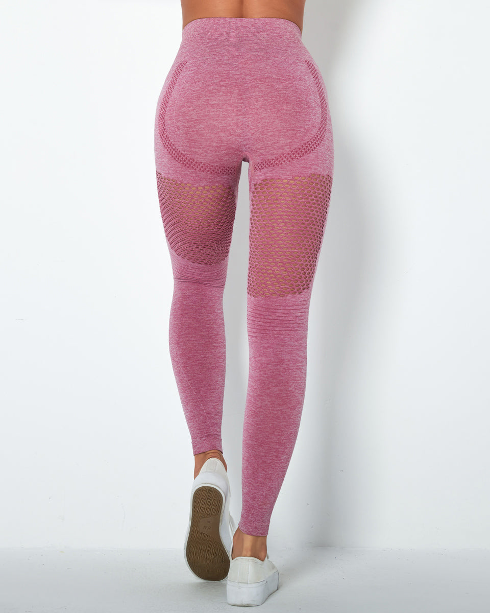 Leggings senza cuciture Vitality - Rosso