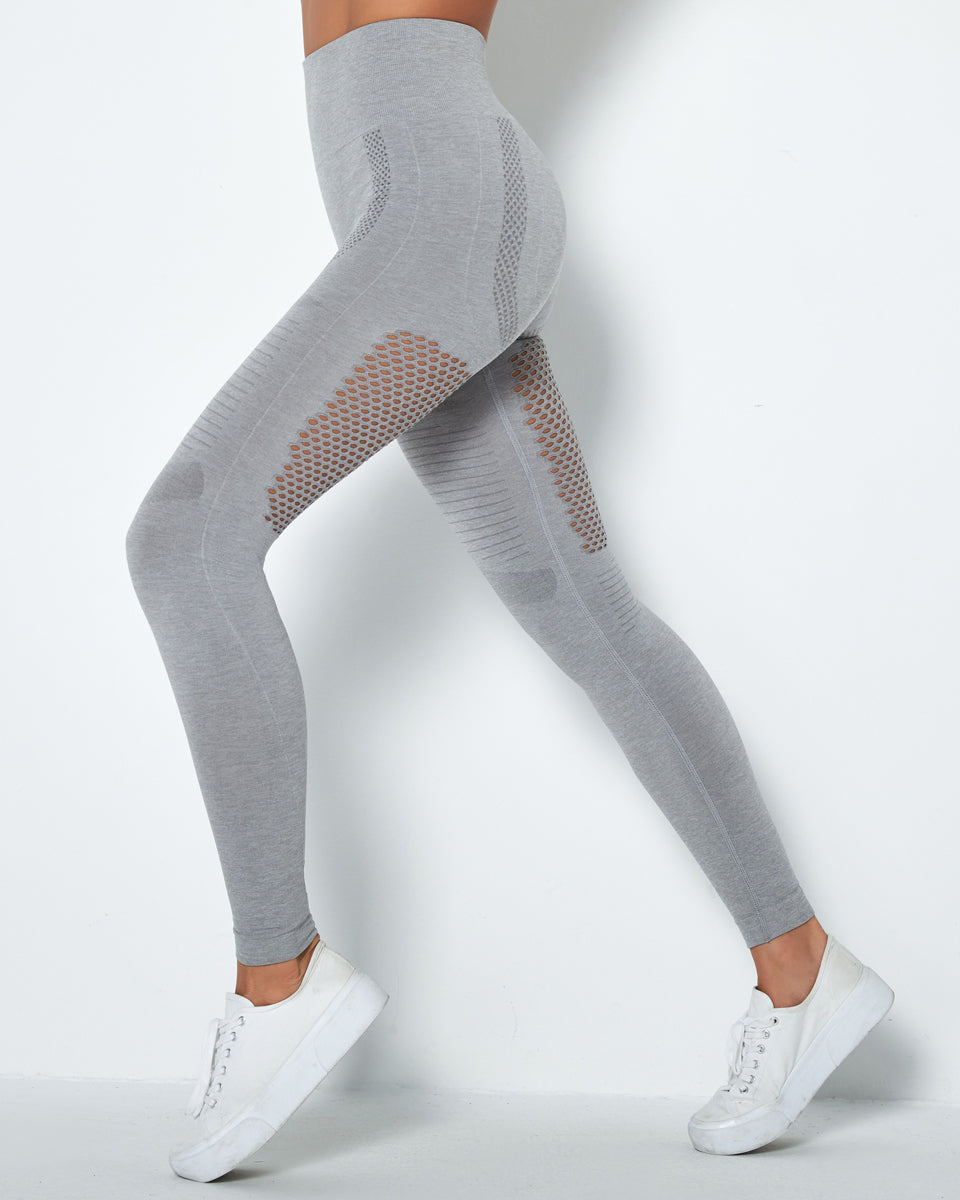 Leggings senza cuciture Vitality - Grigio chiaro