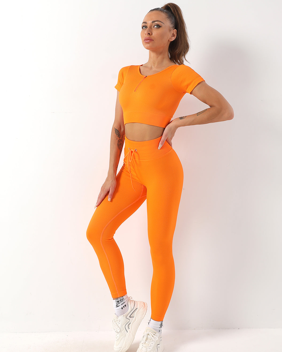 Leggings senza cuciture Wella - Arancione