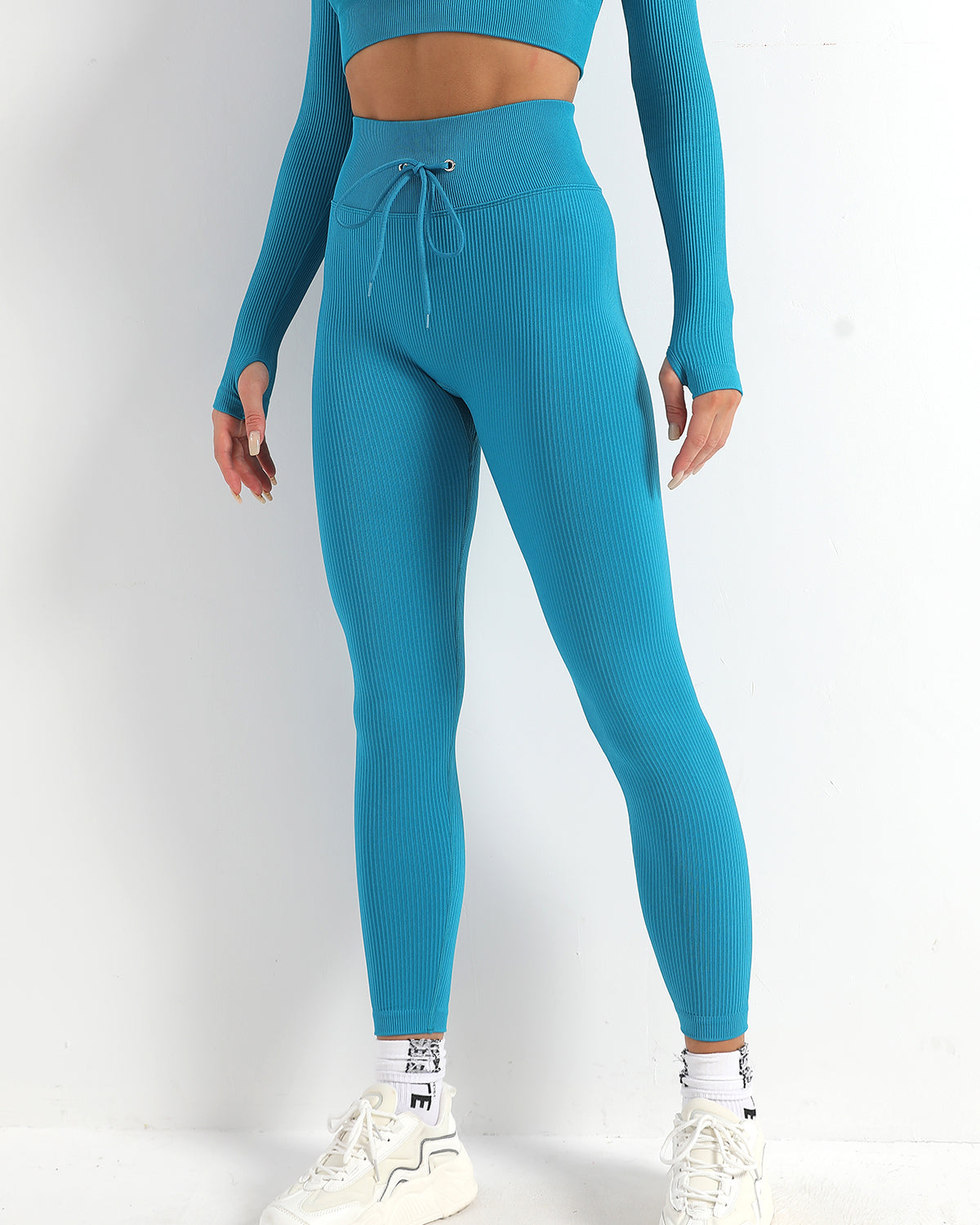 Leggings senza cuciture Wella - Blu lago