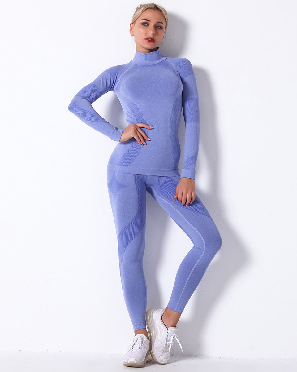 Wilder Seamless Leggings - Blue