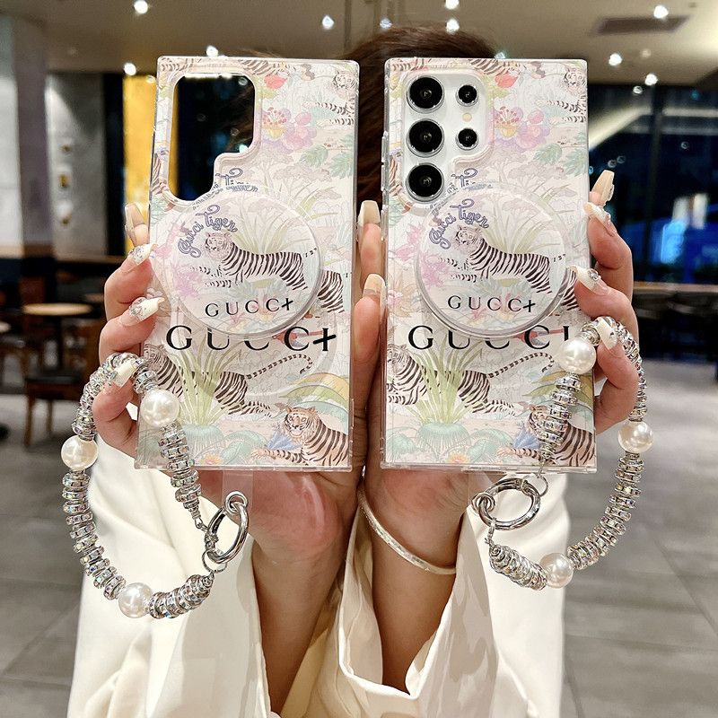 Magnetische Galaxy-Hülle mit Tiger-Blumenmuster für Samsung