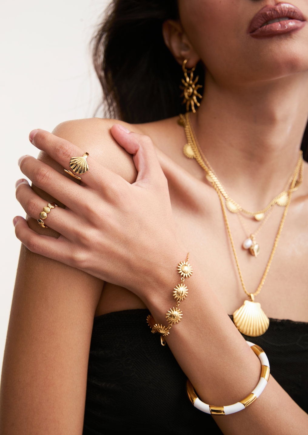Sid Goldener Muschelring
