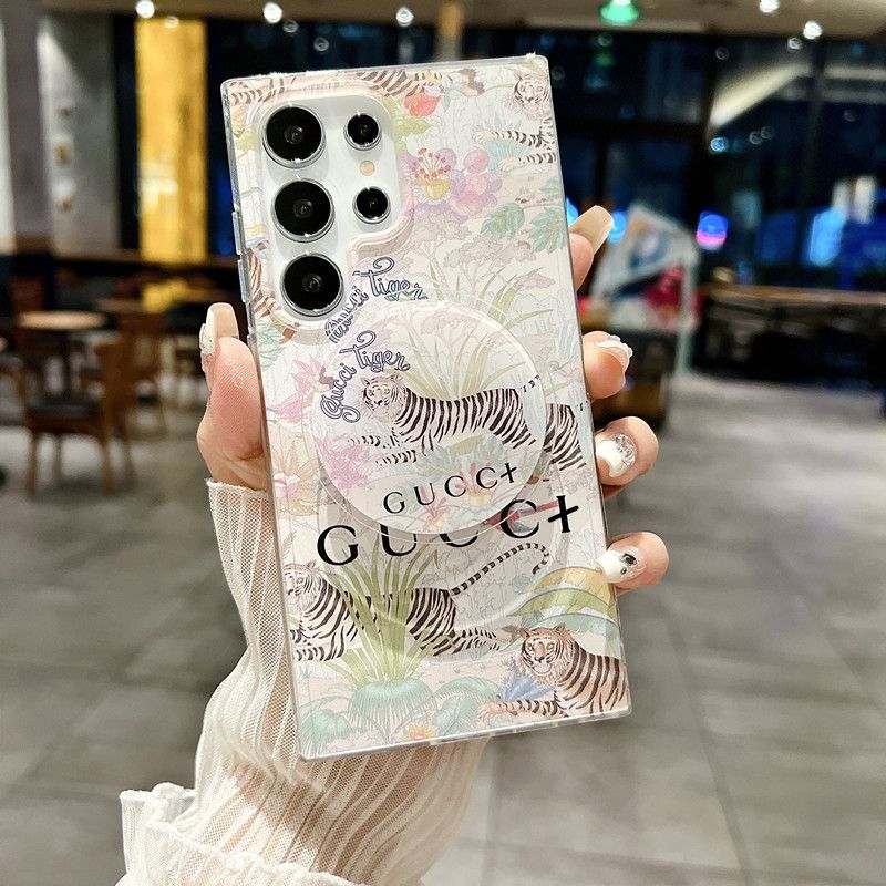 Magnetische Galaxy-Hülle mit Tiger-Blumenmuster für Samsung