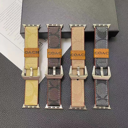 Coffee Leather Apple Watch Straps