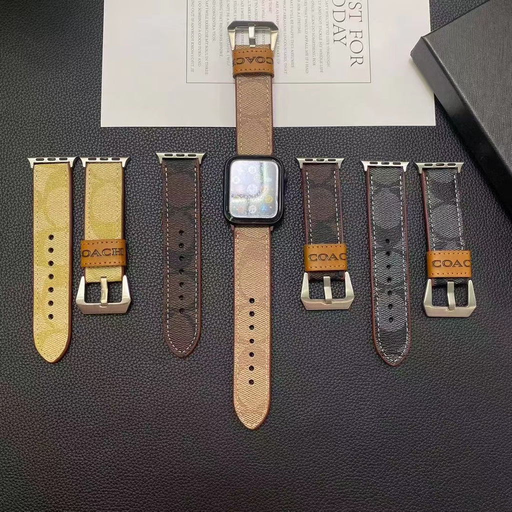Kaffeebraune Lederarmbänder für die Apple Watch