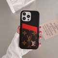 Schwarze Kartenhülle für iPhone
