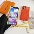 Pattern Card Holder Phone Case For iPhone