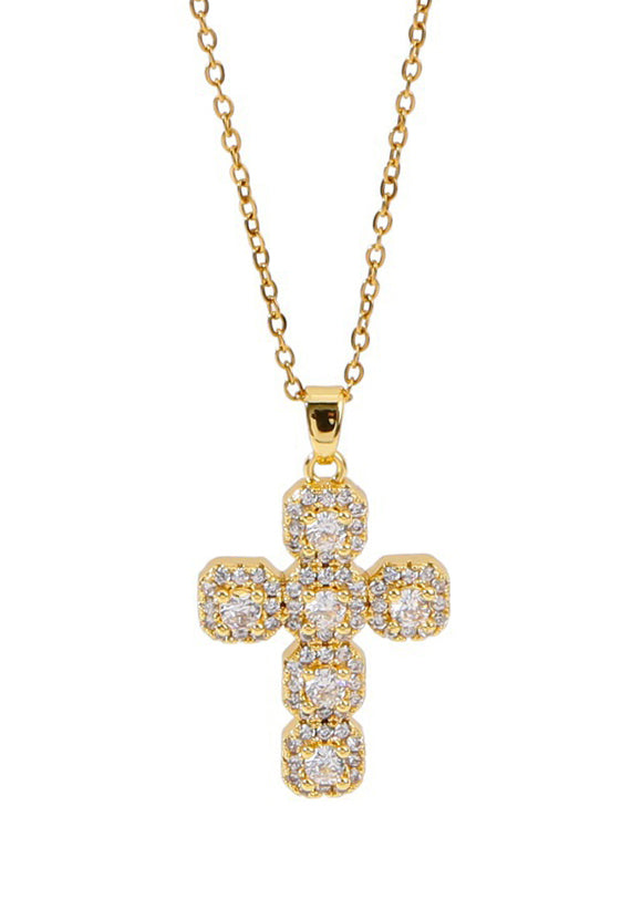 Collana con croce bianca In Name of Rose