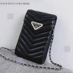 Schwarze Handytasche mit Bling-Design
