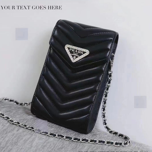 Black Bling Design Phone Bag
