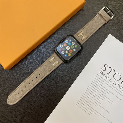 Letters Cool Leather Apple Watch Straps