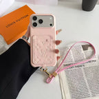 Pattern Card Holder Phone Case For iPhone