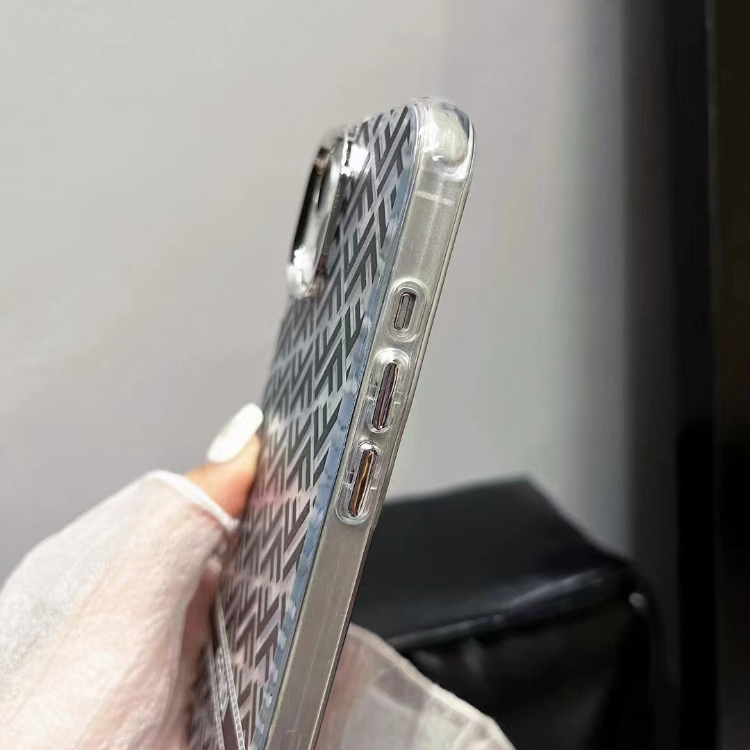 Transparent Black Phone Case For iPhone