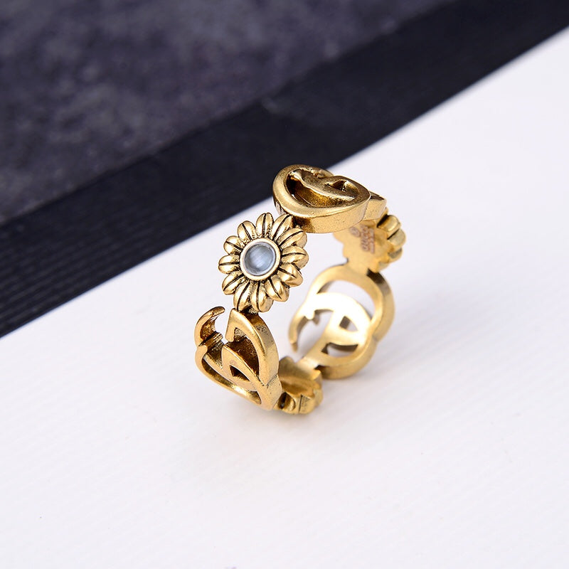 Double Flower Ring