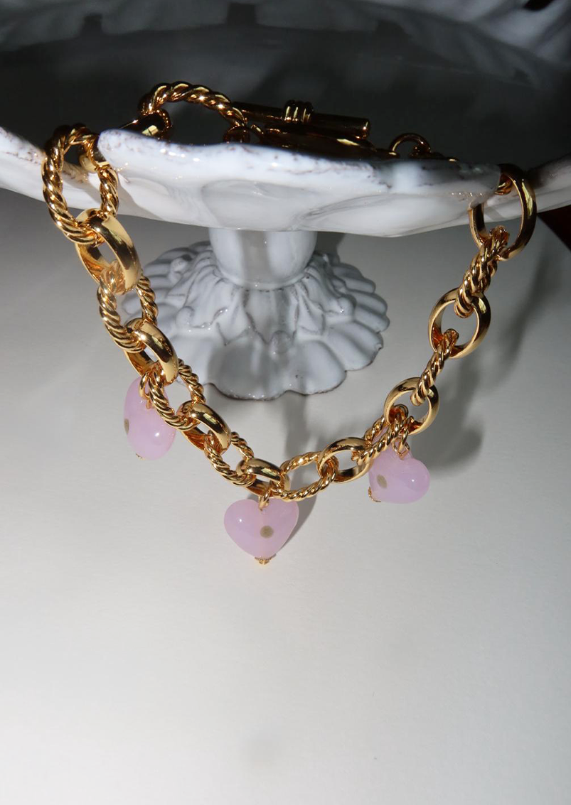 Lea In Pink Love Armband