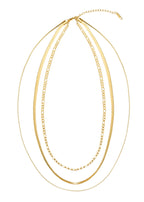 Jess – Goldene Halskette mit mehreren Ketten
