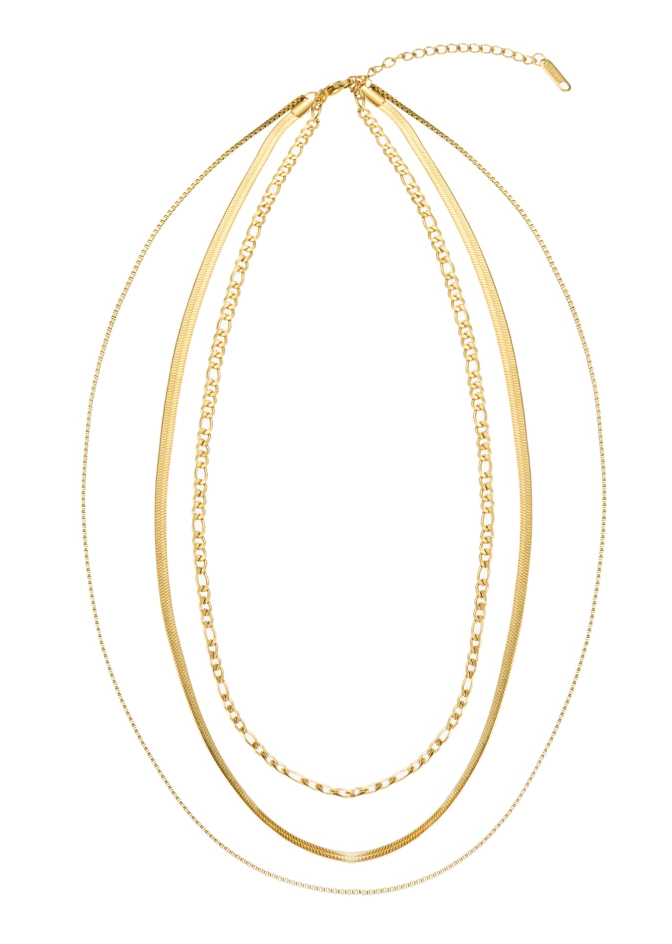 Jess – Goldene Halskette mit mehreren Ketten