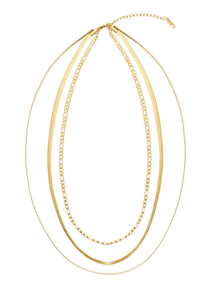 Collana a strati con catena dorata Jess